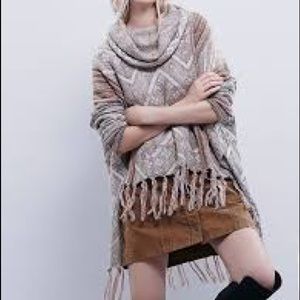Free People Be the One Poncho/sweater
